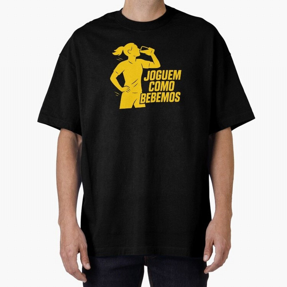 Joguem Como Bebemos Women World Cup 2026 Oversized T-Shirt Unlock Match Day Hype around FIFA World Cup 2026, Cristiano Ronaldo, Haaland and CR7, Argentina and Brazil, Classic Soccer Heritage, Championship Pressure, Fan Loyalty and International