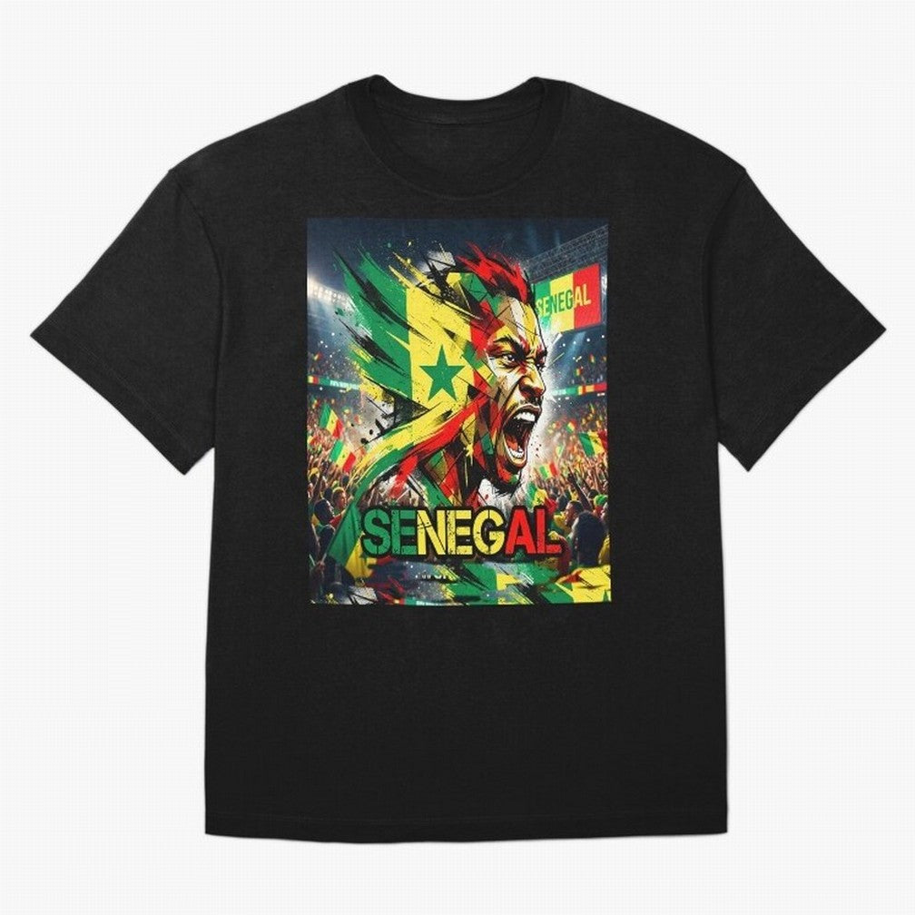 SENEGAL FOOTBALL TEAM Oversized T-Shirt Celebrate Every Goal in Global Football Passion for FIFA World Cup 2026, Filled with Messi, Neymar and Mbappe, France, Game Day Rituals, Football Legends, Country Pride and the Road to the Final; Created for