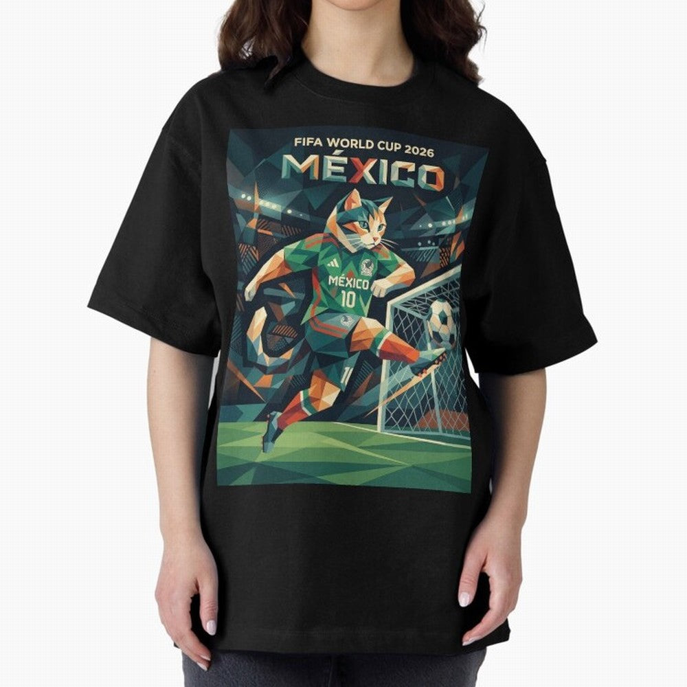 FIFA World Cup Mexico Oversized T-Shirt Celebrate Football Heritage in FIFA World Cup 2026 Filled with Cristiano Ronaldo, Haaland and CR7, France Energy, Fan Favorite Moments, National Team Passion, Big Match Drama and Soccer History; Perfect for