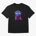 Cyberpunk Llama with Neon Soccer Vibes Oversized T-Shirt Support the Legends of FIFA World Cup 2026 USA Canada Mexico Spirit, Inspired by Germany, Mbappe, Soccer Culture, Superstar Moments, National Team Dreams and Competitive Fire; Created for