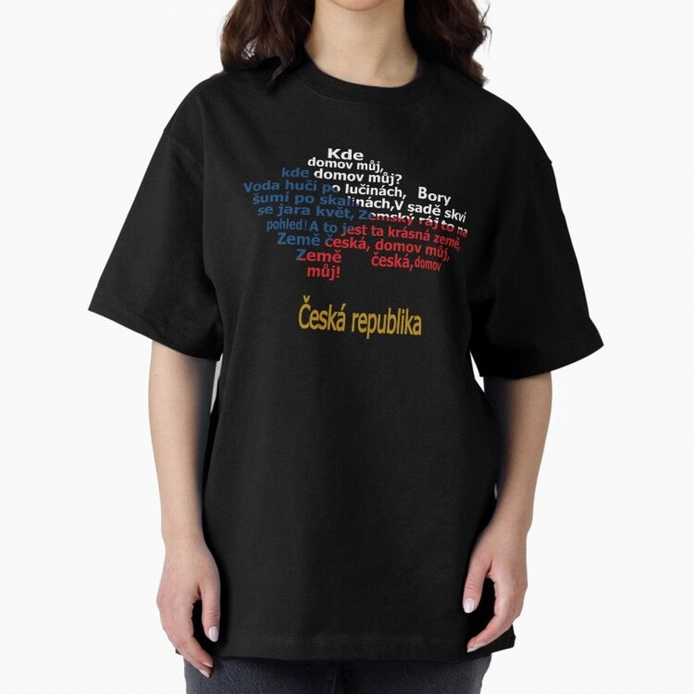?esk¨¢ republika (Anthem, map, and flag) Oversized T-Shirt Honor the Beautiful Game during FIFA World Cup 2026 USA Canada Mexico for Fans of Messi and Cristiano Ronaldo and Spain, Bringing Vintage Soccer Flavor, Modern Football Stars, National