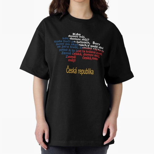 ?esk¨¢ republika (Anthem, map, and flag) Oversized T-Shirt Honor the Beautiful Game during FIFA World Cup 2026 USA Canada Mexico for Fans of Messi and Cristiano Ronaldo and Spain, Bringing Vintage Soccer Flavor, Modern Football Stars, National
