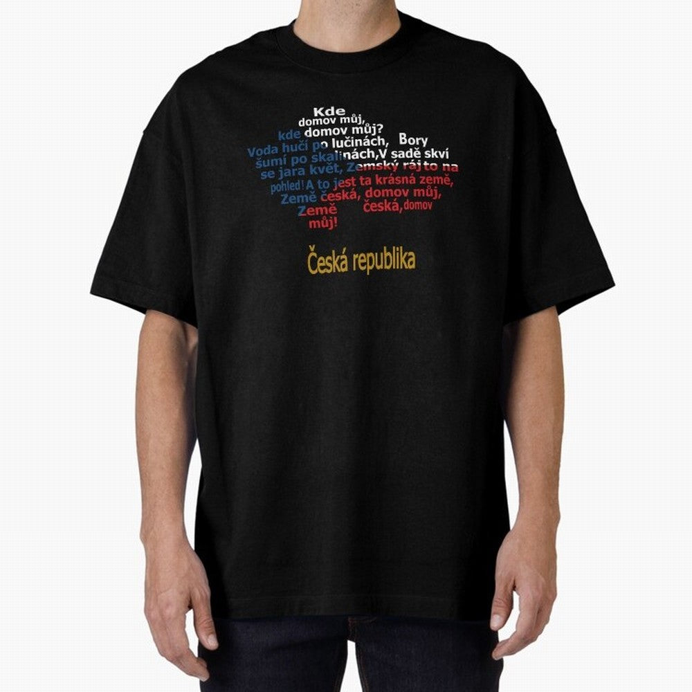 ?esk¨¢ republika (Anthem, map, and flag) Oversized T-Shirt Honor the Beautiful Game during FIFA World Cup 2026 USA Canada Mexico for Fans of Messi and Cristiano Ronaldo and Spain, Bringing Vintage Soccer Flavor, Modern Football Stars, National