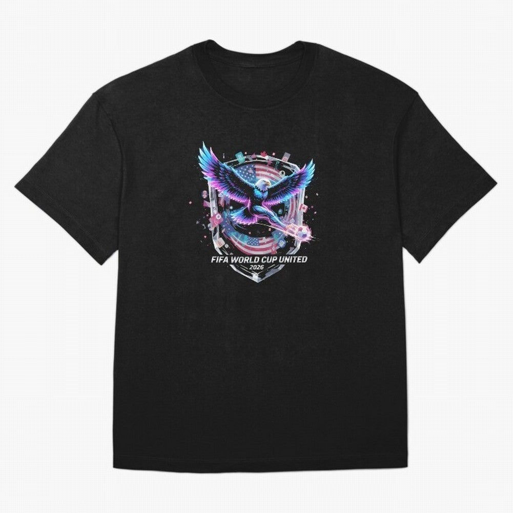 FIFA World Cup 2026 United Eagle Soccer Art T-Shirt_86867742 Oversized T-Shirt Celebrate Fan Favorites in Global Football Passion for FIFA World Cup 2026, Featuring Neymar, Haaland and Cristiano Ronaldo, Portugal, Sports Nostalgia, International