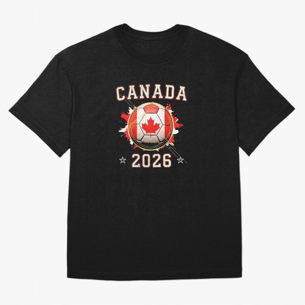 Front Print Canada Soccer World Cup 2026 - Canadian Fan Gift T-Shirt_84561562 Oversized T-Shirt Support Your Favorite Stars during FIFA World Cup 2026 with Cristiano Ronaldo, Haaland and CR7, Argentina Energy, Champion Mindset, Group Stage Buzz,