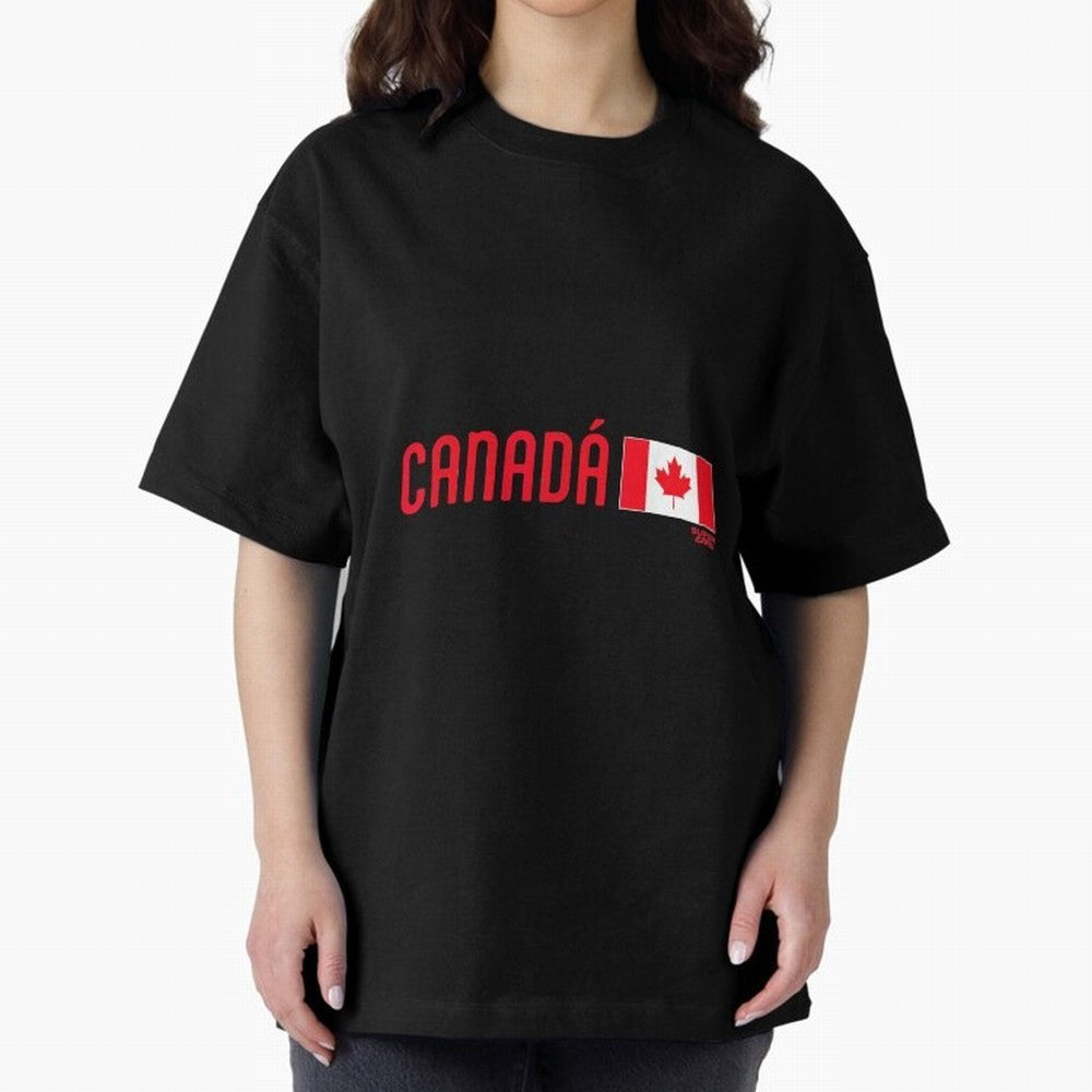 2026 Canada Soccer Fan World Cup Oversized T-Shirt Fuel Your Fan Pride for Global Football Passion for FIFA World Cup 2026 Group Stage, Featuring Haaland, Portugal, Champion Mindset, Group Stage Buzz, Knockout Tension and Passionate Fan Culture;