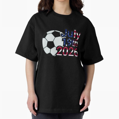 2026 USA Oversized T-Shirt Relive the Noise and Pride of FIFA World Cup 2026 Inspired by Messi, CR7 and Mbappe, Argentina and Brazil Energy, Classic Soccer Heritage, Championship Pressure, Fan Loyalty and International Pride; Perfect for Fans,