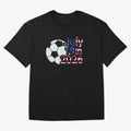 2026 USA Oversized T-Shirt Relive the Noise and Pride of FIFA World Cup 2026 Inspired by Messi, CR7 and Mbappe, Argentina and Brazil Energy, Classic Soccer Heritage, Championship Pressure, Fan Loyalty and International Pride; Perfect for Fans,
