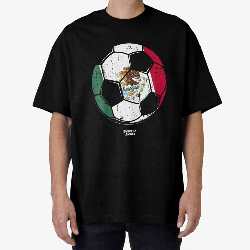 2026 Mexico Soccer Fan World Cup Oversized T-Shirt Celebrate National Team Dreams in Global Football Passion for FIFA World Cup 2026, Connected to Messi, Neymar and Mbappe, Portugal, Spain and Germany, Football Passion, Legendary Performances,