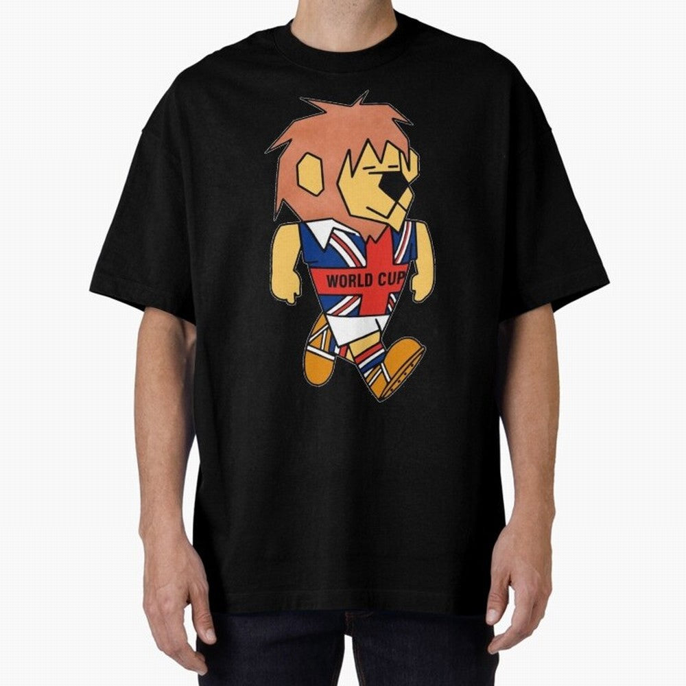 World Cup Willie 1966. Oversized T-Shirt Celebrate Football Dreams Across FIFA World Cup 2026 Group Stage Spirit, Built around Portugal, Messi and Cristiano Ronaldo, Vintage Soccer Flavor, Modern Football Stars, National Flags and Final Night