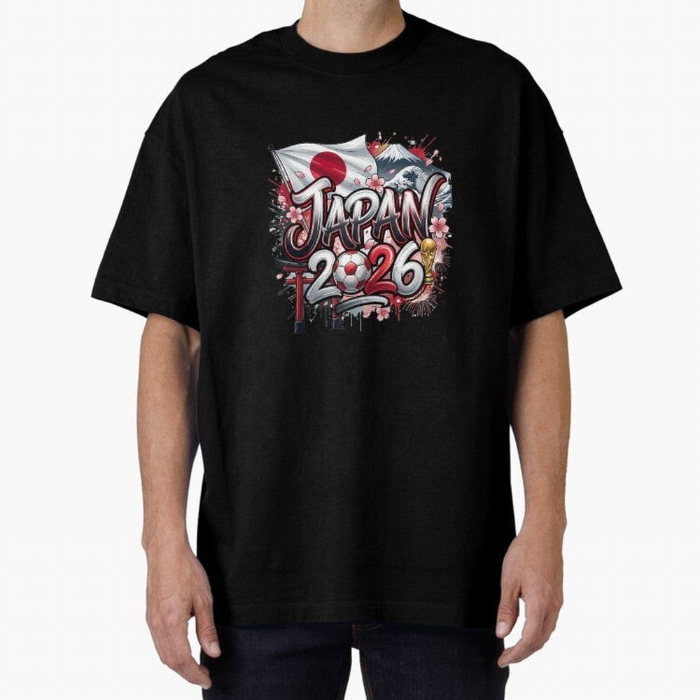 Japan World Cup 2026 Football Legacy Oversized T-Shirt Show Your Tournament Heart for the FIFA World Cup 2026 Group Stage Journey through Messi Highlights, Spain and Netherlands Pride, Game Day Rituals, Football Legends, Country Pride and the Road