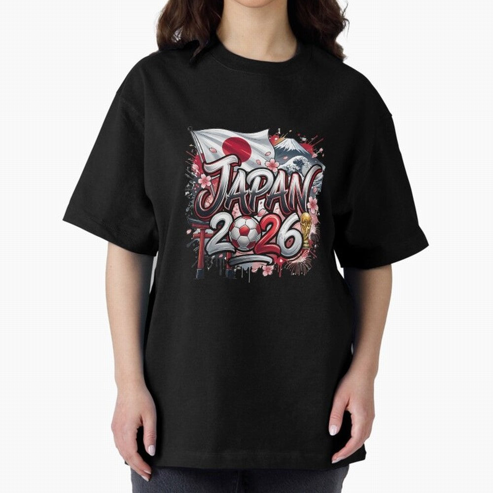 Japan World Cup 2026 Football Legacy Oversized T-Shirt Show Your Tournament Heart for the FIFA World Cup 2026 Group Stage Journey through Messi Highlights, Spain and Netherlands Pride, Game Day Rituals, Football Legends, Country Pride and the Road