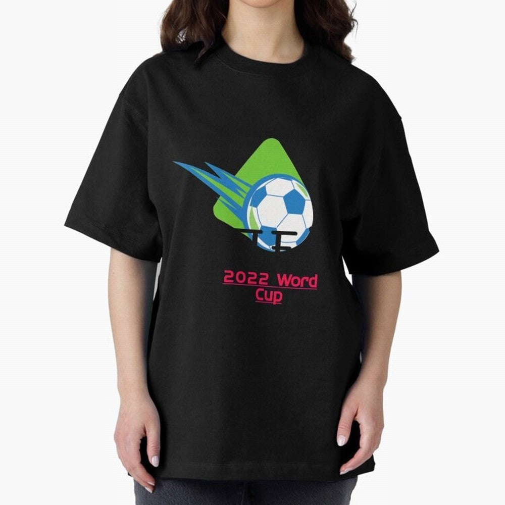 FIFA 2022 FOOTBALL WORLD CUP Upcoming World Cup design Oversized T-Shirt Celebrate the Next Chapter of Global Football Passion for FIFA World Cup 2026 USA Canada Mexico, with Haaland, Portugal, Global Supporter Spirit, Legendary Goals, National
