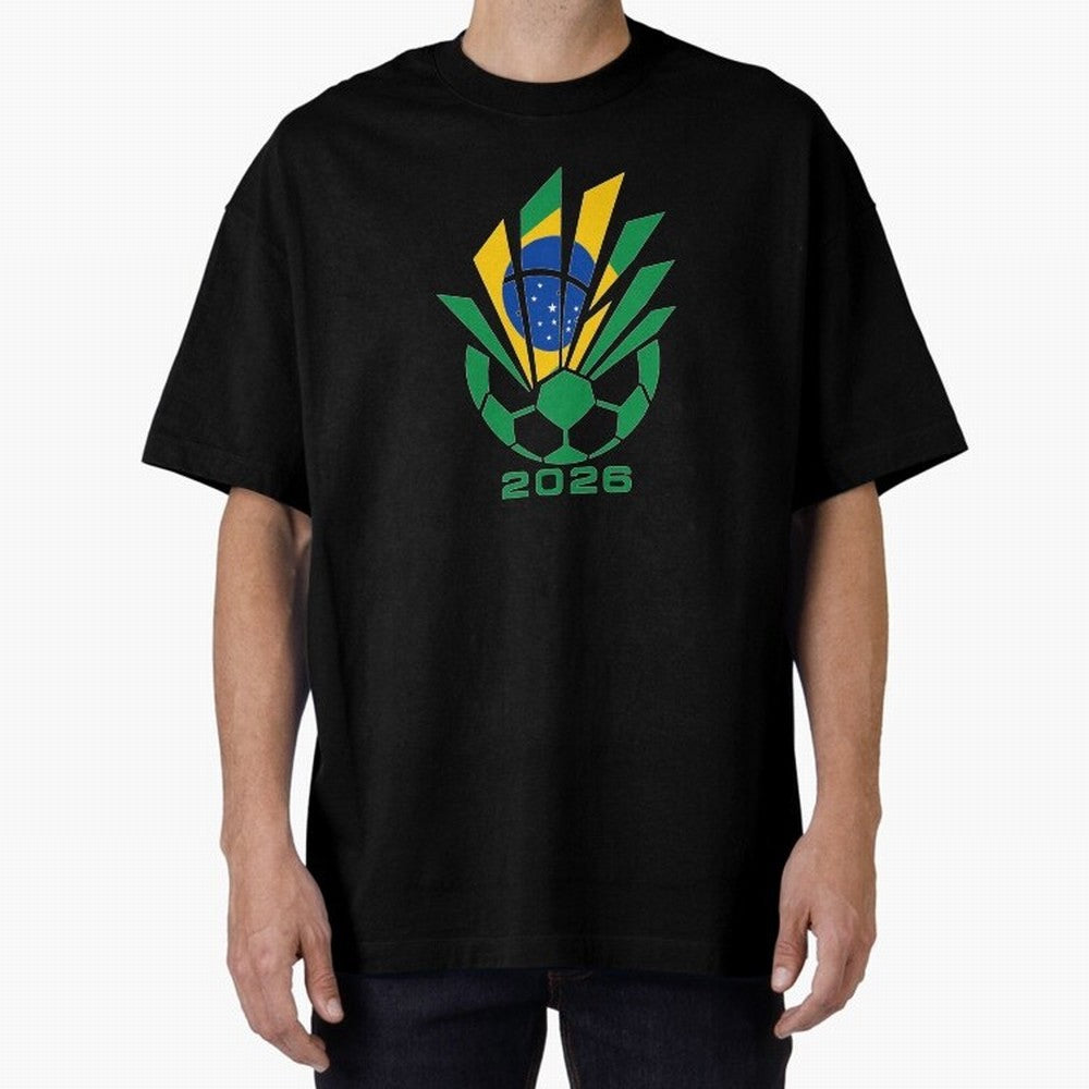 Mexican Soccer 2026 Flag Burst Emblem Oversized T-Shirt Support the Legends of the FIFA World Cup 2026 USA Canada Mexico Journey through Cristiano Ronaldo, Haaland and CR7 Highlights, Argentina and Brazil Pride, Fan Favorite Moments, National Team