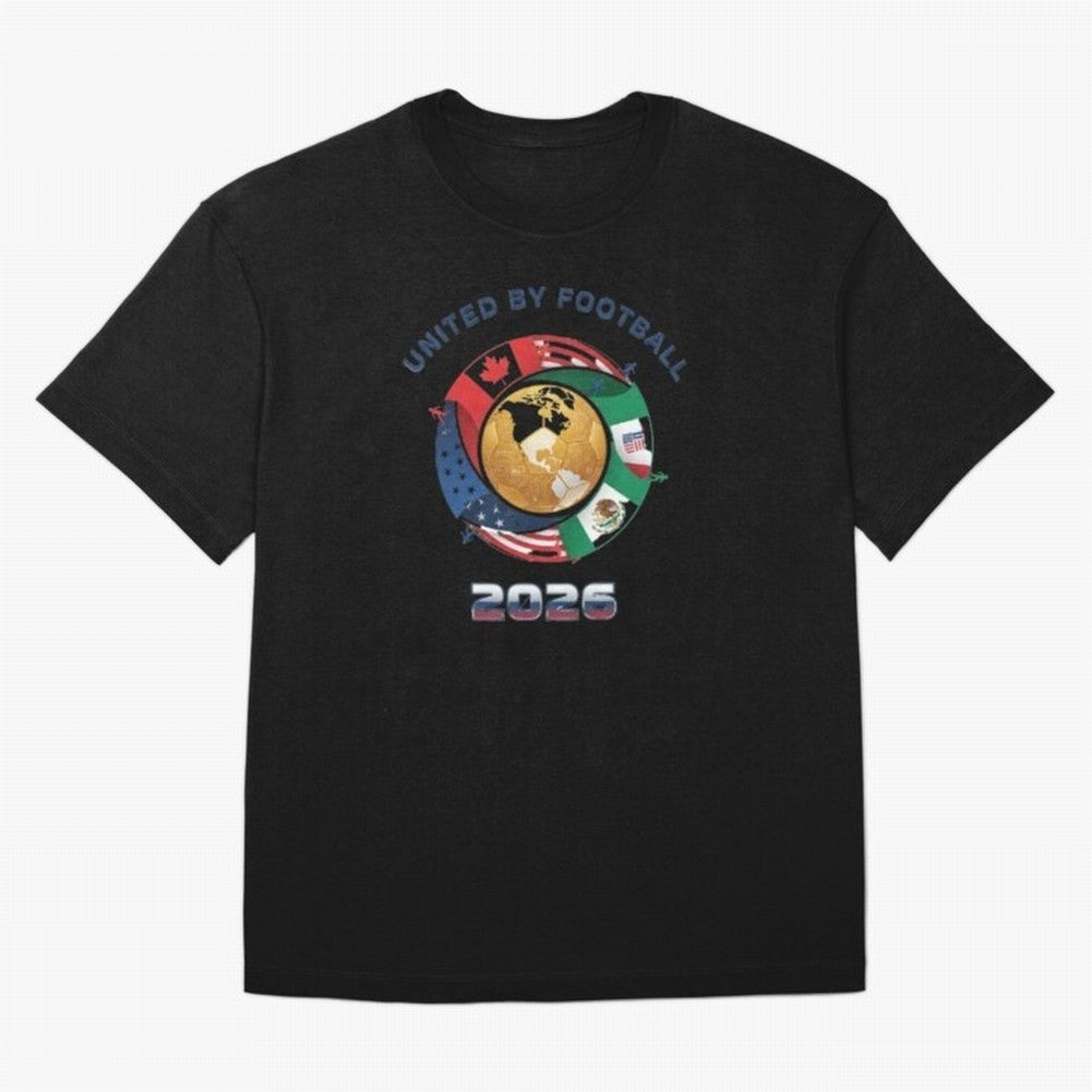 Connected Network Soccer Ball World Cup 2026 Concept Oversized T-Shirt Make Memories around FIFA World Cup 2026 Spirit, Featuring England and Germany, CR7 and Messi, Match Day Excitement, Supporter Culture, Golden Goals and Global Football Passion;