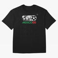 Mexico 86 Logo Tribute ¨C Retro Soccer World Cup Inspired Graphic | Vintage Mexican Football Art | Ruben Santiago Creative Oversized T-Shirt Follow the FIFA World Cup 2026 Journey through Haaland Highlights, Germany Pride, Fan Favorite Moments,