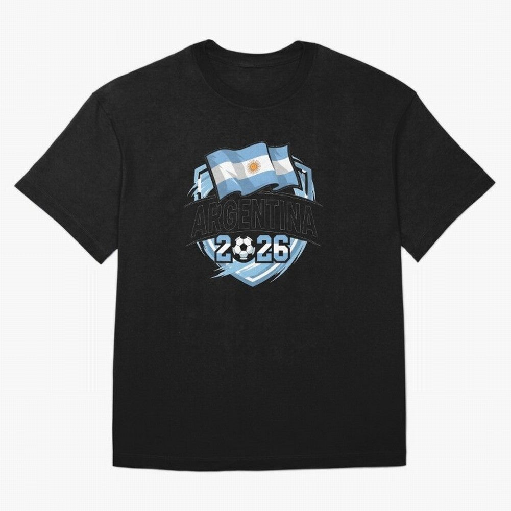 ARGENTINA World Cup 2026 Poster ¨C ARGENTINA Football Oversized T-Shirt Stand Out with Spirit from the FIFA World Cup 2026 Journey through Neymar, Haaland and Cristiano Ronaldo Highlights, England Pride, Football Passion, Legendary Performances,
