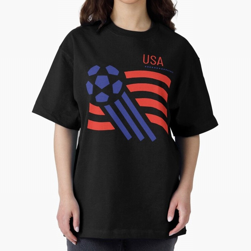 USA Soccer 2026 -Fan Design Oversized T-Shirt Feel the Roar of FIFA World Cup 2026 Group Stage for Fans of Neymar, Haaland and Cristiano Ronaldo and Argentina, France and Brazil, Bringing Match Day Excitement, Supporter Culture, Golden Goals and
