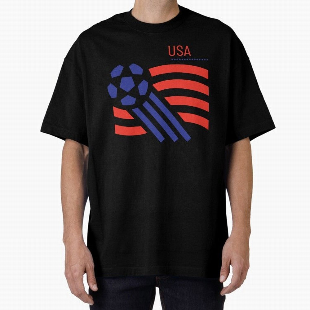 USA Soccer 2026 -Fan Design Oversized T-Shirt Feel the Roar of FIFA World Cup 2026 Group Stage for Fans of Neymar, Haaland and Cristiano Ronaldo and Argentina, France and Brazil, Bringing Match Day Excitement, Supporter Culture, Golden Goals and