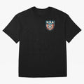 U.S.A Retro Style World Cup 2026 Oversized T-Shirt Carry National Pride through the FIFA World Cup 2026 Journey through Haaland Highlights, England Pride, Retro Football Energy, Iconic Rivalries, Trophy Chase Drama and Stadium Atmosphere; Perfect