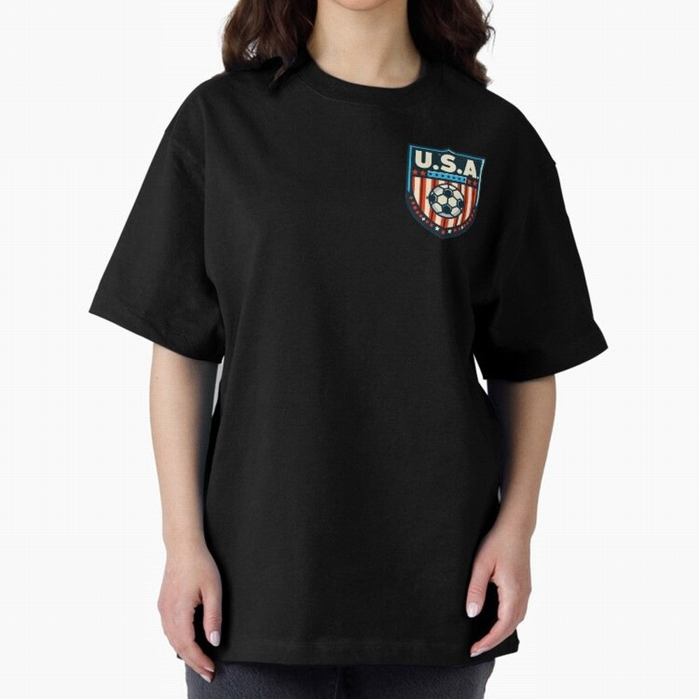 U.S.A Retro Style World Cup 2026 Oversized T-Shirt Carry National Pride through the FIFA World Cup 2026 Journey through Haaland Highlights, England Pride, Retro Football Energy, Iconic Rivalries, Trophy Chase Drama and Stadium Atmosphere; Perfect