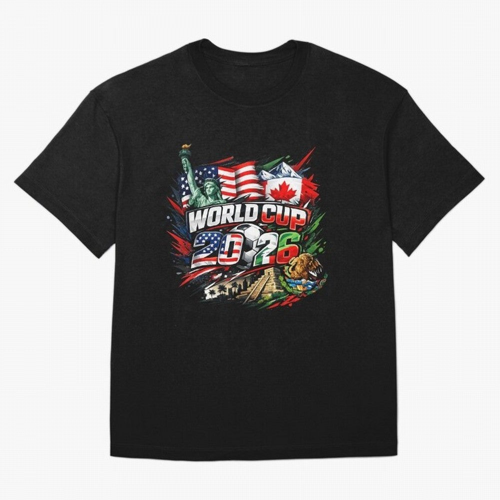 2026 North America Football Championship Oversized T-Shirt Bring Champion Energy into Global Football Passion for FIFA World Cup 2026 Group Stage, Made for CR7 and Messi, France, Global Supporter Spirit, Legendary Goals, National Colors and